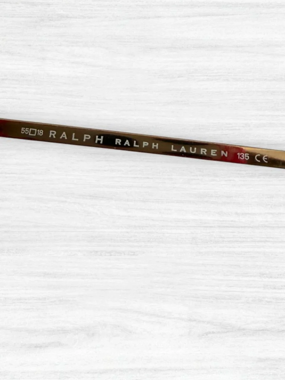 Ralph Lauren 972/S L6E Rimless Brown Gold Rectangle Eyeglasses Frames Y2K